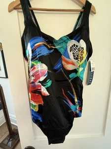 Longitude Women's One Piece Swimsuit Size 34 - Picture 1 of 6