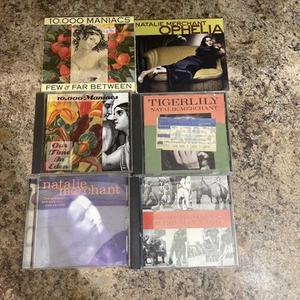 10000 Maniacs Natalie Merchant 6 Cd Lot With Old Concert Ticket - Picture 1 of 5