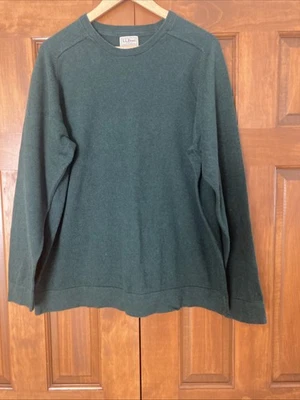 LLBean Mens Size XL Cotton Cashmere Pullover Sweater Crew Neck  - Image 1 of 4