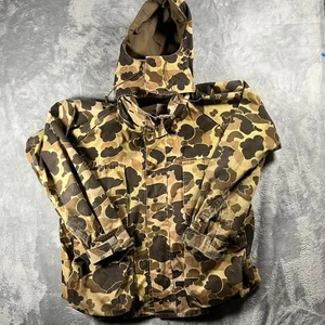 Columbia Para Hombres De Colección Gore-Tex Camuflaje Pato Caza Chaqueta con Capucha Parka S XXL EE. UU. - Imagen 1 de 15