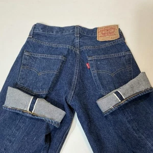 Vintage 80er Levi’s 501 Selvedge Redline Jeans Button Fly 26x33 (aktuell) selten USA - Bild 1 von 19