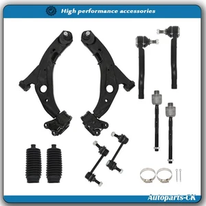 K620487 Front Lower Control Arms Tierods Sway Bar Links For Ford Edge 2007 08-14 - Picture 1 of 11