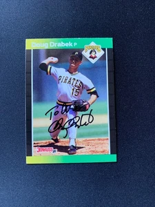 Doug Drabek Signed 1989 Donruss #211 Card Pittsburgh Pirates Auto COA TO ARI - Picture 1 of 1
