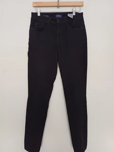 NYDJ Alina Legging Skinny Jeans Black Lift Tuck UK10 - Picture 1 of 9