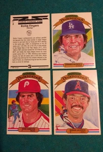 1983 Donruss Diamond Kings #1 Valenzuela #2 Fingers #3 Jackson #16 Carlton HOF - Bild 1 von 2