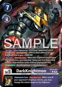 DarkKnightmon (Alternate Art) EX10-031 U Uncommon Sinister Order NM - Picture 1 of 1
