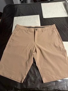 Primo Shorts Herren 36 braun Performance Stretch sportlich Golf Freizeit 10" Schrittlänge - Bild 1 von 8