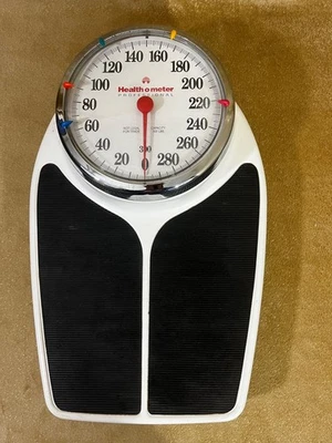 Medidor O profesional de salud vintage escala 300 lb con esferas multicolores Foto 1 de 4