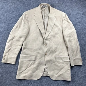 Polo Ralph Lauren Blazer Mens Large 44 L Linen Made In Italy Sport Coat Jacket - Picture 1 of 12