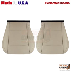 2015 - 2017 For Subaru Outback Driver & Passenger Bottoms Perf Leather Cover Tan - Picture 1 of 4
