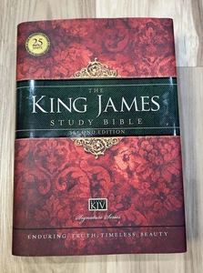 King James Study Bible 2nd Edition Thomas Nelson 2013 Hardcover Red Letter KJV - Picture 1 of 13
