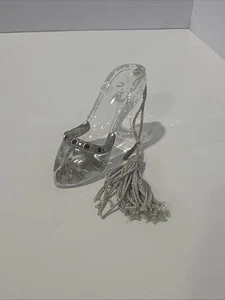 Vintage 2000 Lenox Enchanted Shoe Crystal Pave Jeweled Glass Ornament Germany - Picture 1 of 7