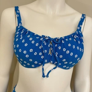 Premium Wired Bikini Top Balconette DD-J Cup Blue Saint Lucia Floral -FPL -CP - Picture 1 of 6