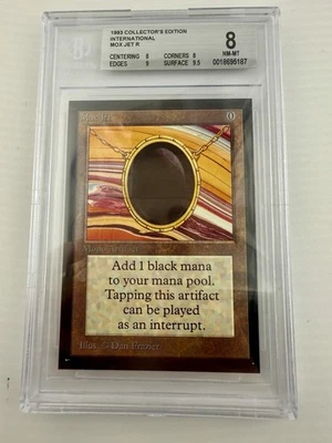 Mox Jet - International Collector's Edition- MTG Magic the Gathering - BGS 8 - Image 1 of 2