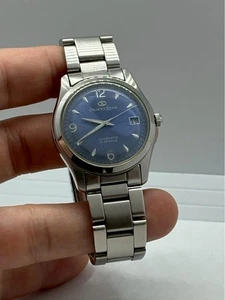 Orient Star Skeleton Watch 34mm Blue Dial Automatic Men's Fashion Timepiece - Picture 1 of 5