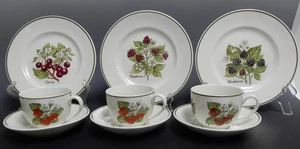 Staffordshire Gardens Tiffany&Co. by Johnson Brothers 3 Cups,3 Saucers,3 Plates - Picture 1 of 9