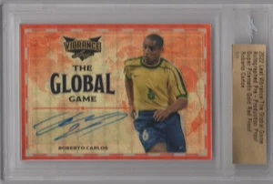 ROBERTO CARLOS 2022 LEAF VIBRANCE GOLD/RED SUPER PRISMATIC PROOF AUTO 1/1 BRAZIL - Bild 1 von 2