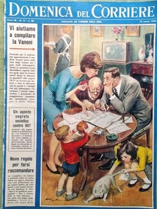 La Domenica del Corriere 13 Marzo 1966 Vanoni Redditi Mina Censura Studio Uno Tv - Picture 1 of 1