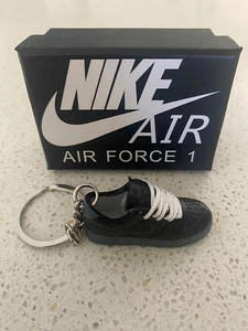 LOUIS VUITTON X NIKE AIR FORCE 1 LOW-(NEGRO)-3D ZAPATILLAS LLAVERO CON CAJA - Imagen 1 de 2