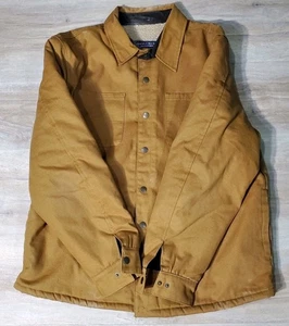 Bass Creek Outfitters Coat Trucker Jacket w/Sherpa Lined Wheat Color Brown Tan - Picture 1 of 17