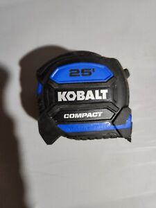 Kobalt 25 Ft. Tape Measure Compact Wide Blade Stainless Steel Double Sided 