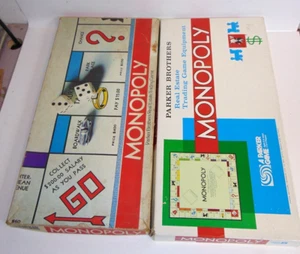 Monopoly Vintage 1973 & 1978 Edition Board Game Tokens Parts Pieces Boxes - Picture 1 of 19