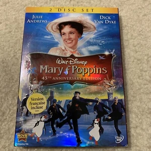 Disney Mary Poppins 45th Anniversary Edition 2 Discs DVD Set English French - Picture 1 of 9