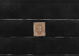 IL Precancels: Chicago Smith Type B Silent, Purple Ink (CV $50); 3c 1879 Due #J3 - Picture 1 of 1
