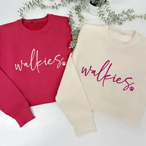 Walkies Jumper - Dog Sweatshirt, Dog Lover, Pet Owner Gift, Dog Mum, Dog Walks - Picture 1 of 9