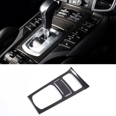 Cuadro de cambio de marchas de consola central de fibra de carbono para Porsche Cayenne 2011-2017 Foto 1 de 4