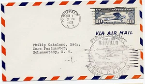 USA 1928 First Flight Cover CAM 20 Buffalo to Schenectady New York 20E2 - Bild 1 von 2