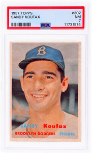 1957 Topps #302 Sandy Koufax PSA 7