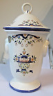 Pot à couvercle Vase Vintage en porcelaine  Capodimonte élégant motif floral