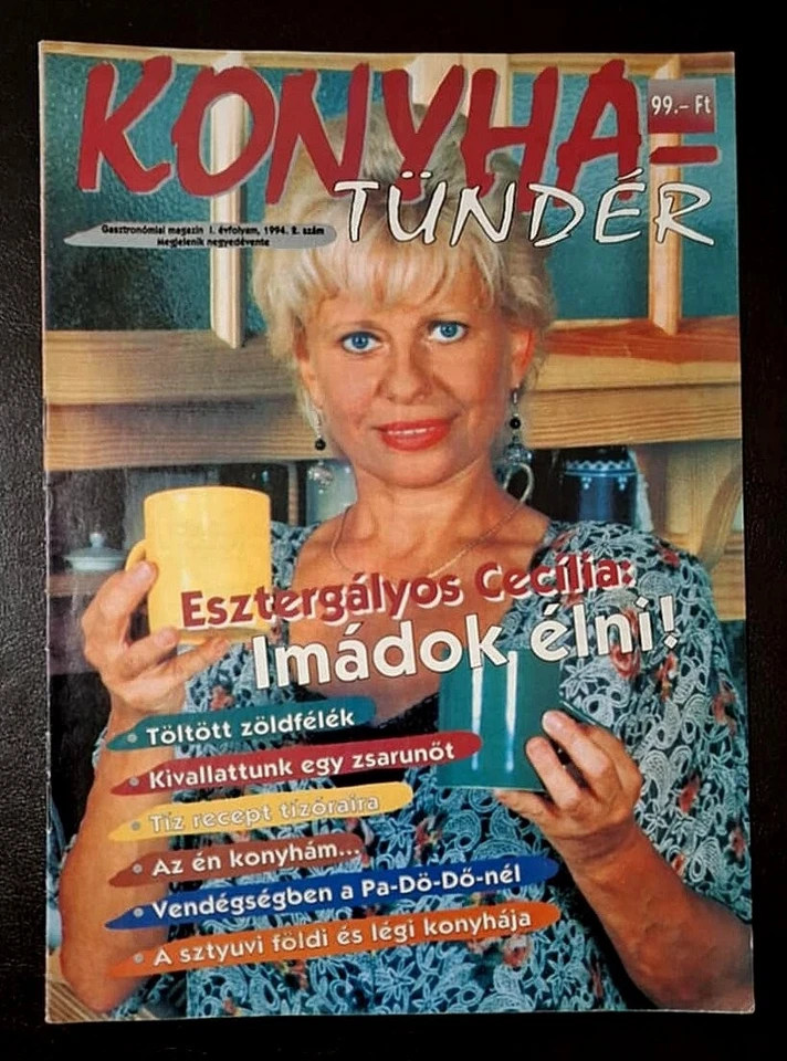 Vintage HUNGARIAN cooking magazine - KONYHATUNDER, 1994, I. evfolyam, 2. szam - Image 1 of 1