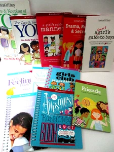 Lot of 11 American Girl Smart Girl's Guide Boys Manners Care Friends Books - Picture 1 of 10