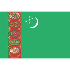 TURKMENISTAN COUNTRY FLAG | STICKER | DECAL | MULTIPLE STYLES TO CHOOSE FROM
