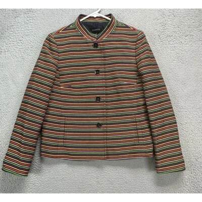 Talbots куртки юбка костюм женщин 8 мульти полоски кнопка спереди карандаш прямой - Изображение 1 из 4