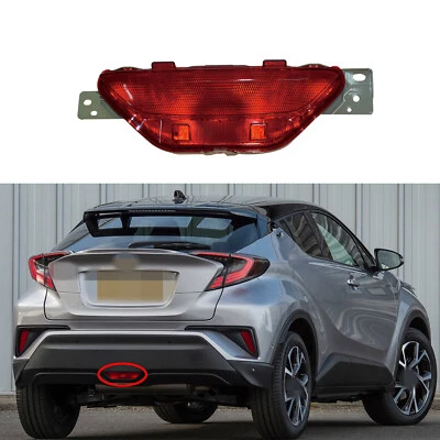 1PC Center Rear Lower Bumper Fog Light Reflector Red For Toyota C-HR 2018-2019 - Image 1 of 4