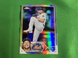 2023 Topps Chrome Refractors #148 Max Scherzer New York Mets - Picture 1 of 1