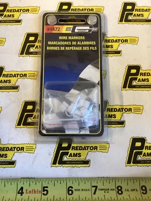 Mr. Gasket Ignition 4472 Spark Plug Wire Markers 8mm Set White Plastic - Image 1 of 3