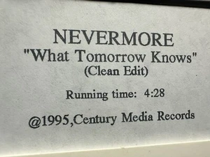 1995 PROMO NEVERMORE VHS RARE POWER THRASH METAL CENTURY MEDIA SEATTLE - Picture 1 of 4