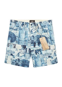 Ralph Lauren RRL Classic Fit Vintage Photo Print Chino Field Shorts New - Picture 1 of 3