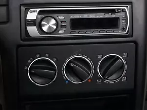 For Seat Arosa 1997-2004 Polished Aluminum Heater dash panel Surrounds Rings - Foto 1 di 5