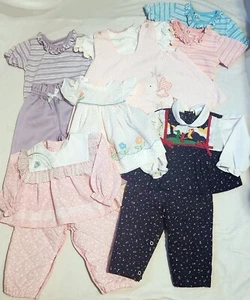 Baby girl clothes, size new born to 12 months - 25 pieces Great Condition! - Picture 1 of 17