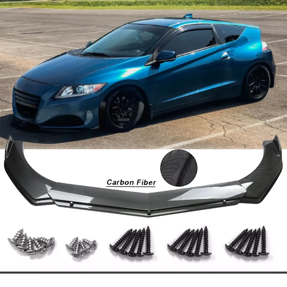 For Honda CR-Z 2011-2016 Front Bumper Lip Spoiler Splitter Body Kit Foto 1 de 4