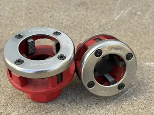 1-1/4" & 1” NPT 12-R RH Die Head & Dies 4 Replacement Ratchet Pipe Threader - Picture 1 of 10