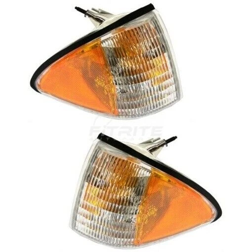 Новый левой и правой стороне угловой лампы линзы и корпус для 1987-1993 Ford Mustang - Изображение 1 из 4