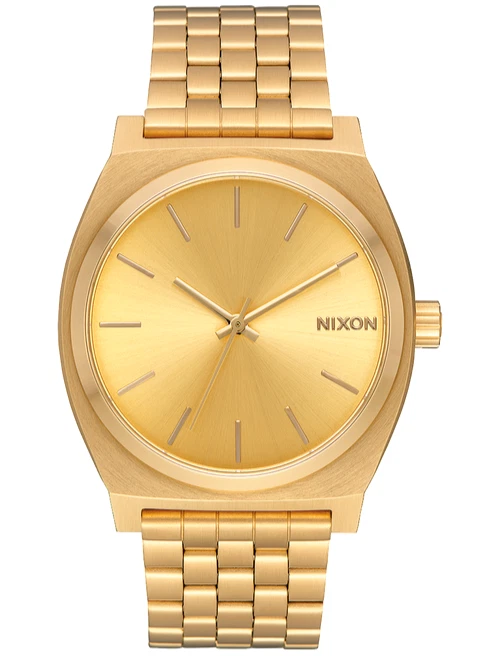Nixon A045-511 Time Teller Reloj Dorado Hombre Analógico Cuarzo 100M Impermeable Clásico Foto 1 de 1