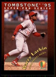 1995 Tombstone Pizza Super-Pro Series Barry Larkin Cincinnati Reds #25