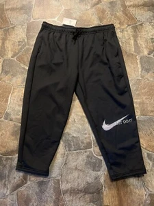Nike JDI Womens Therma Dri-Fit Fleece Black Tapered Joggers!!(2X)27” Inseam - Picture 1 of 7